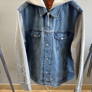 HYBRID HOODIE TRUCKER JACKET